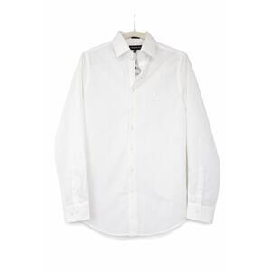 Express 1MX Extra Slim Fit White Dress Shirt Modern Tech / Stretch Cotton Size S